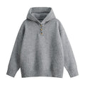 India Knit Sweater with Stand Collar