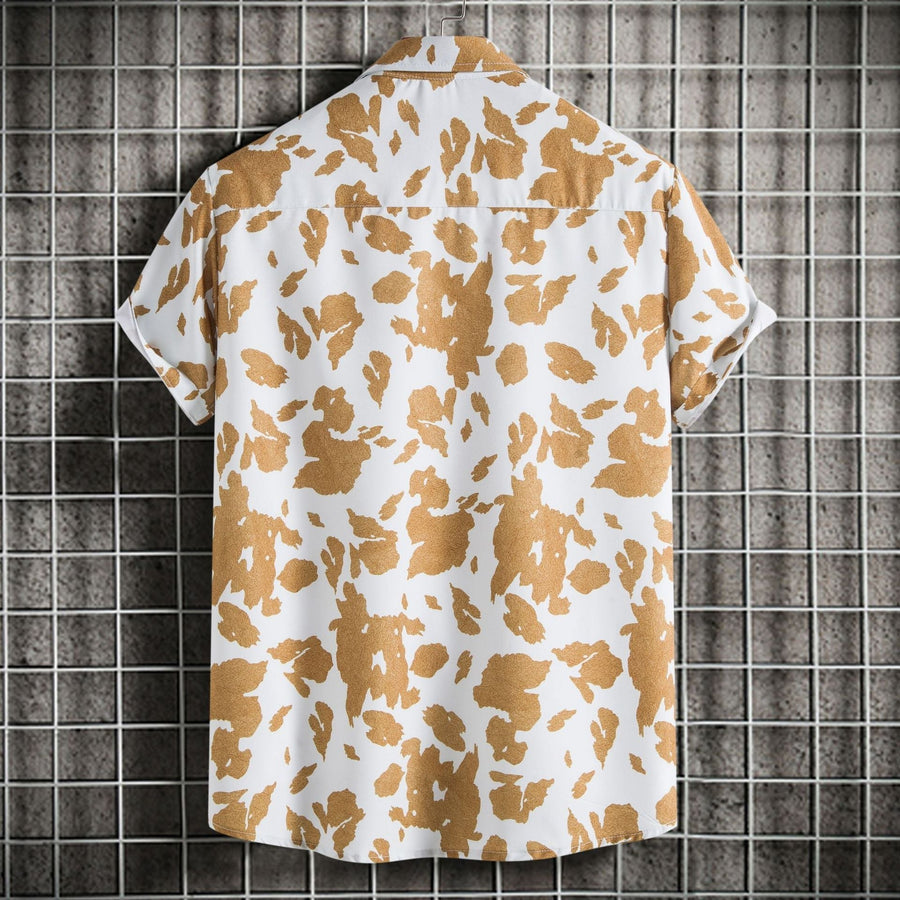India Shirt with Short Sleeve in Multicolor