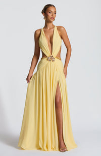 Lulu Maxi Dress – Lemon