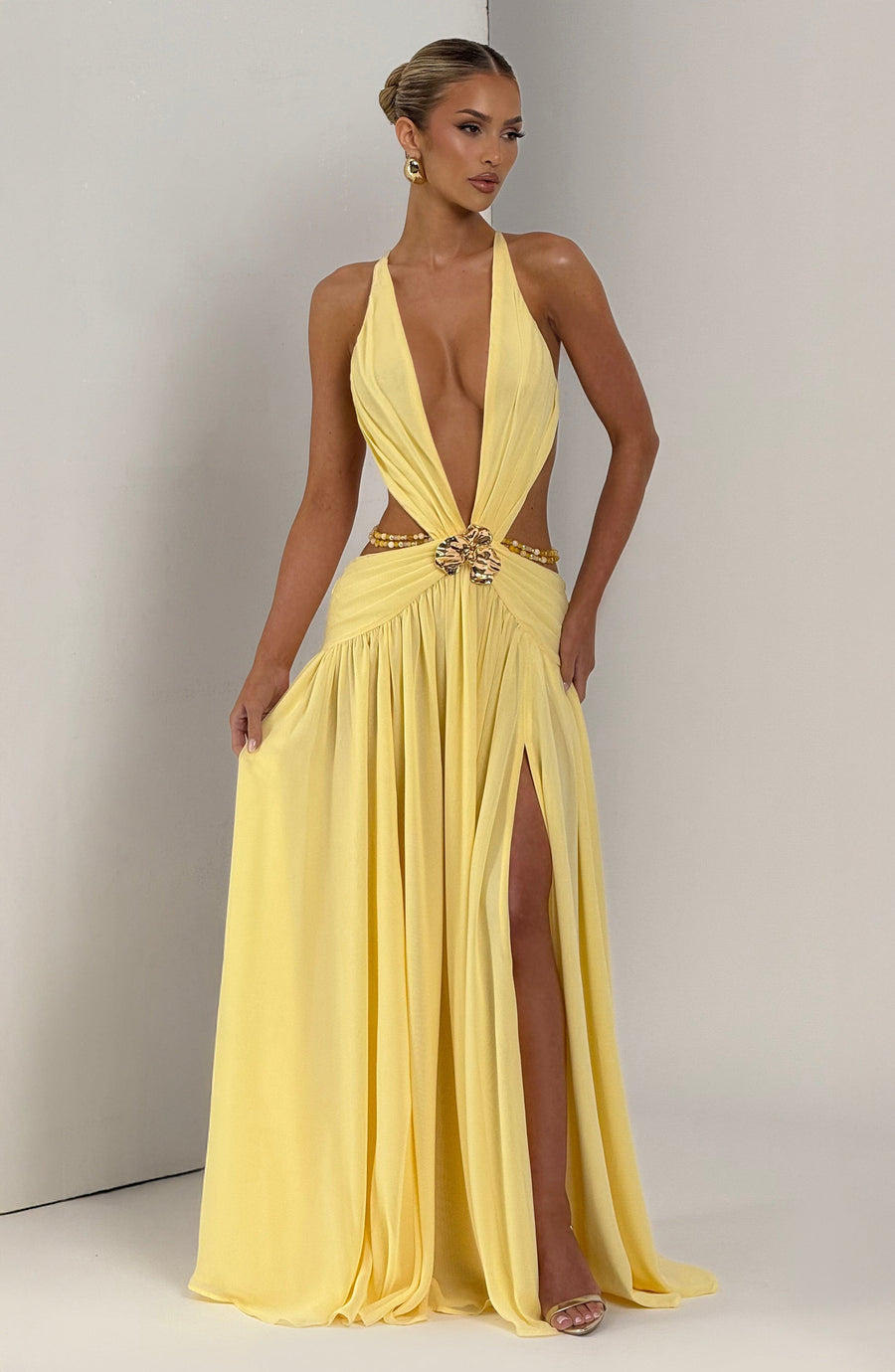 Lulu Maxi Dress – Lemon