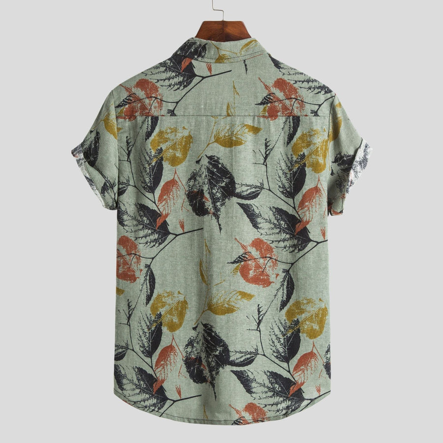 Ines Breathable Shirt with Short Sleeve in Green