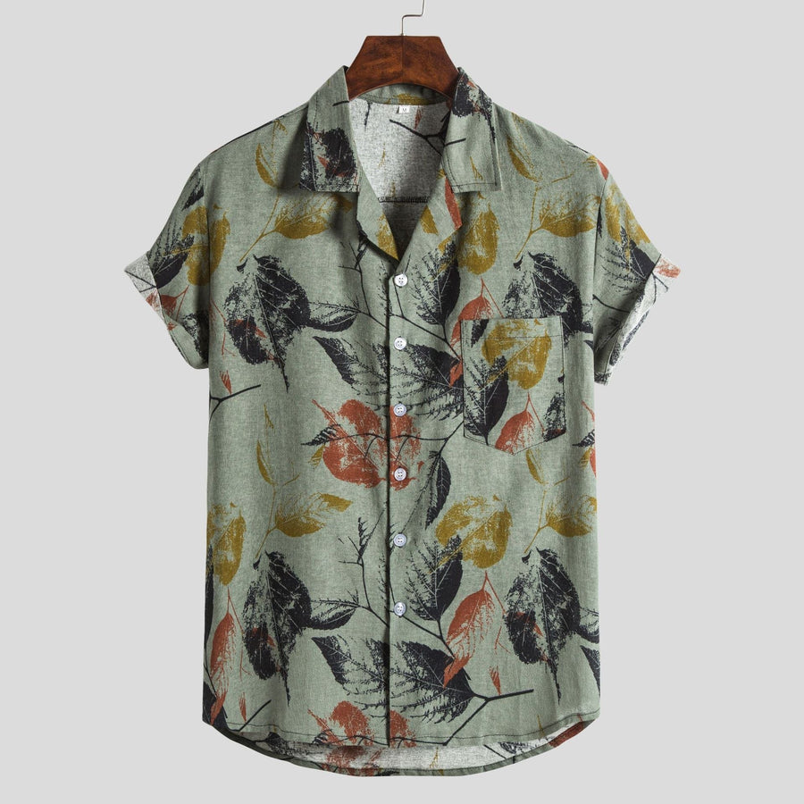 Ines Breathable Shirt with Short Sleeve in Green