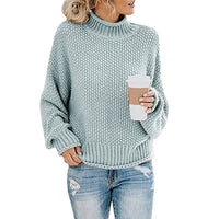 Ines Casual Knit Sweater in Blue