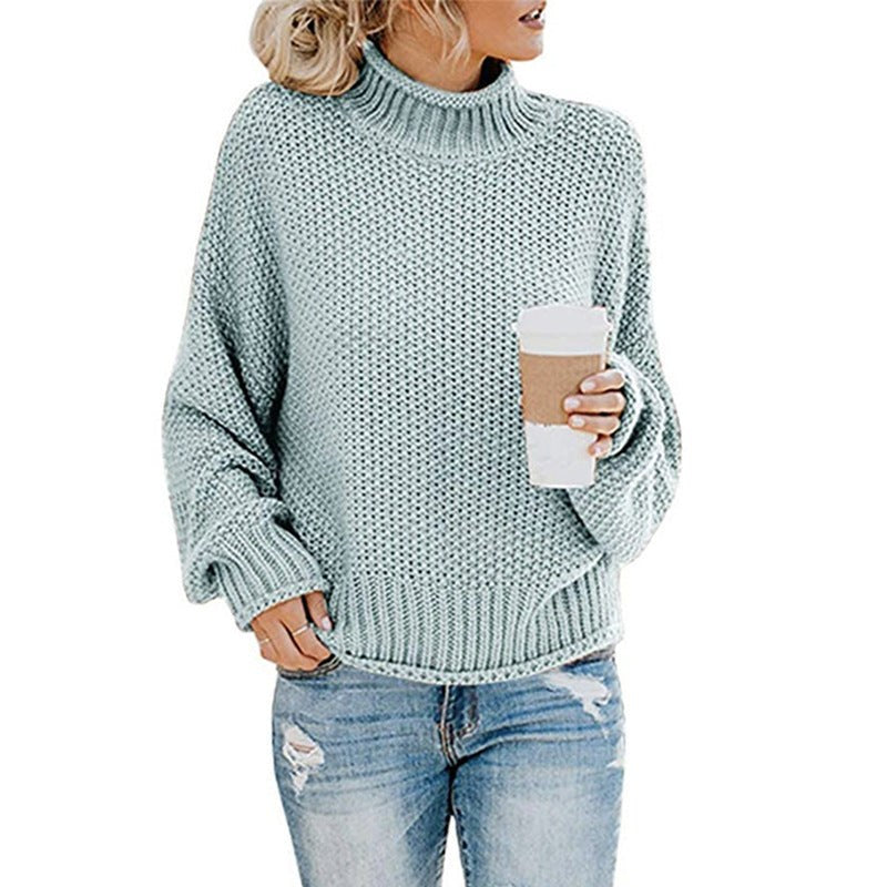 Ines Casual Knit Sweater in Blue