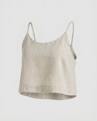 Ines Casual Linen Top in Linen