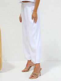 Ines Casual Linen Vest with Sleeveless and Button Front