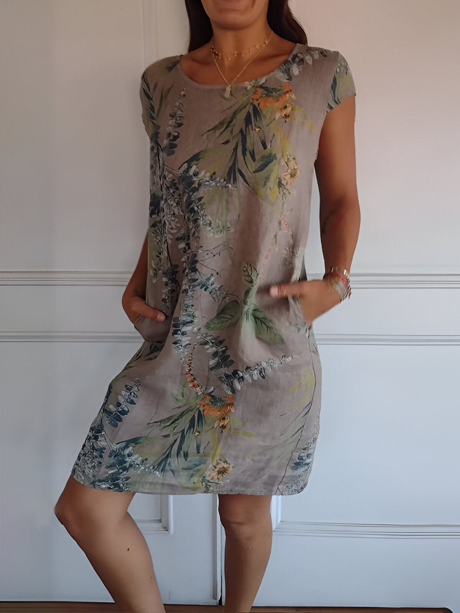 Ines Dress in Brown