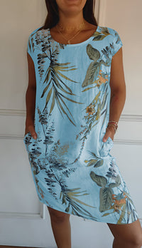 Ines Dress in Light Blue