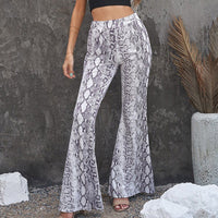 Ines Elegant Leather Leggings in White