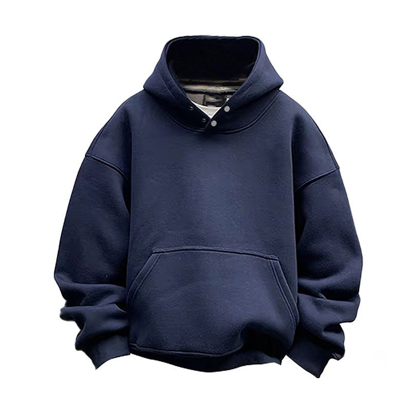 Ines Hoodie with Hood in Navy