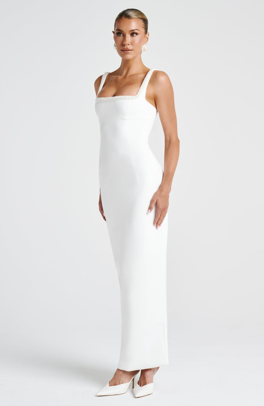 Geneva Midaxi Dress - Ivory