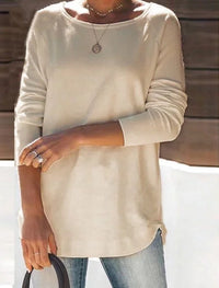 Ingrid Long Sleeve Top in Apricot