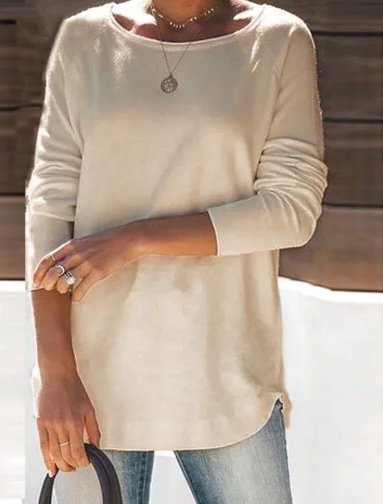 Ingrid Long Sleeve Top in Apricot