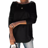 Ingrid Long Sleeve Top in Black