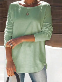 Ingrid Long Sleeve Top in Green