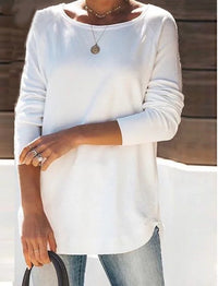 Ingrid Long Sleeve Top in White