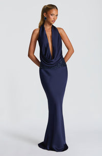 Genevieve Maxi Skirt in Navy