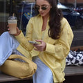 Irene Casual Blouse with Chest Pocket