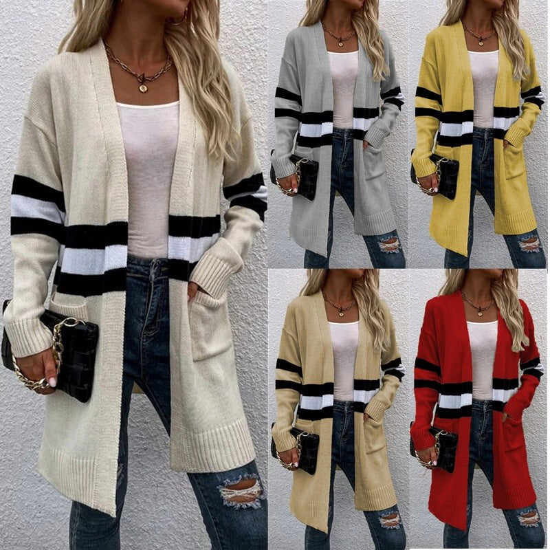 Irene Knit Cardigan with Long Sleeve and Pockets