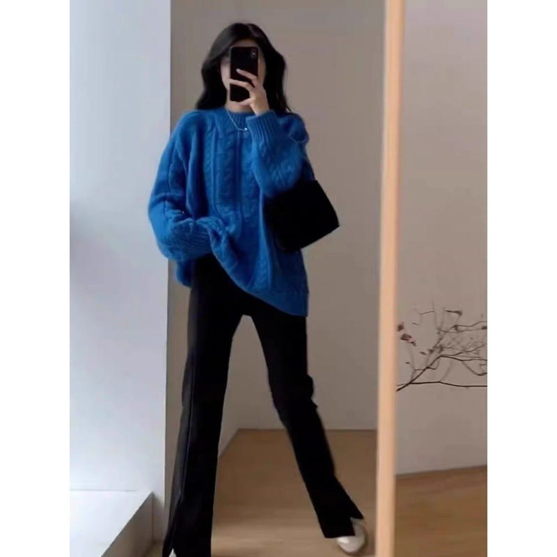 Iris Casual Knit Sweater with Oversized