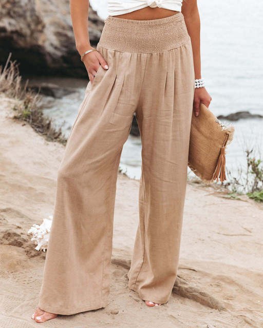 Iris Comfortable Linen Trousers