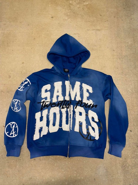 Iris Hoodie with Hood in Blue