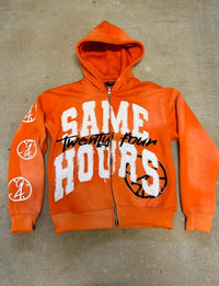 Iris Hoodie with Hood in Orange