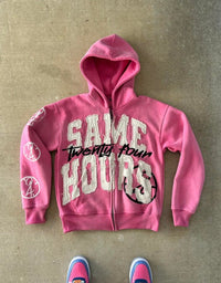 Iris Hoodie with Hood in Pink