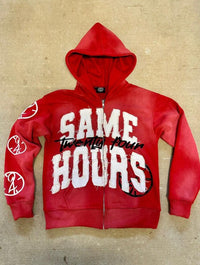 Iris Hoodie with Hood in Red