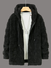 Iris Jacket with Hood in Black