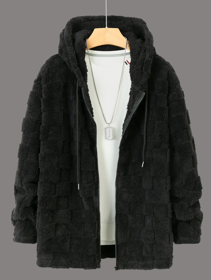 Iris Jacket with Hood in Black