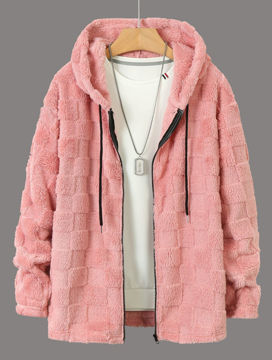 Iris Jacket with Hood in Pink