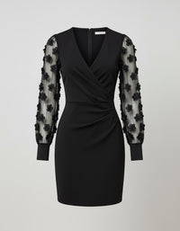 Iris Lace Dress in Schwarz B