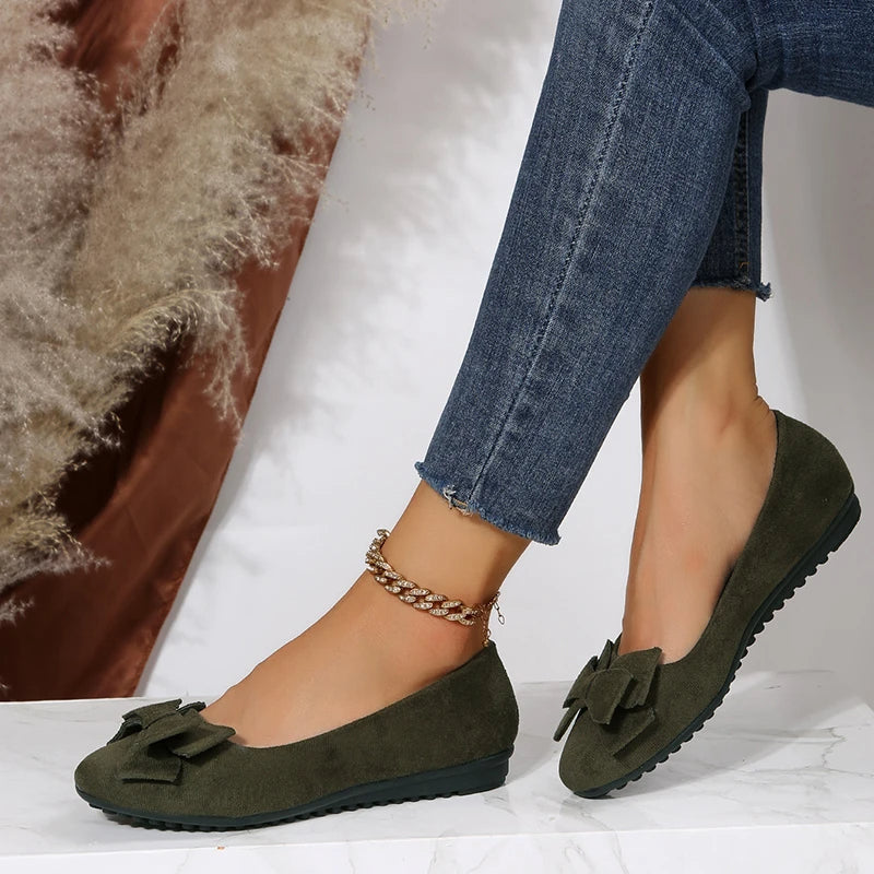 Theresa | Women's Spring Bow Detail Flats