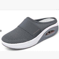 Isabeau Breathable Mules in Dark Grey
