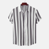Isabeau Elegant Shirt with Short Sleeve in Grey