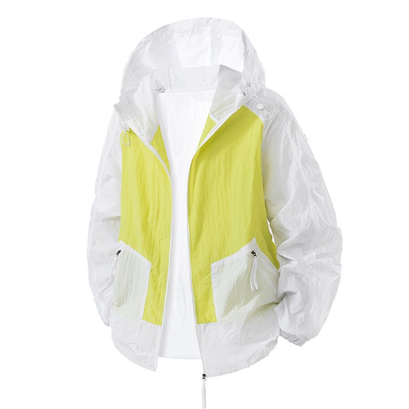 Isabeau Lightweight Jacket with Hood in Yellow
