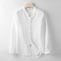 Isabeau Lightweight Linen Shirt in White
