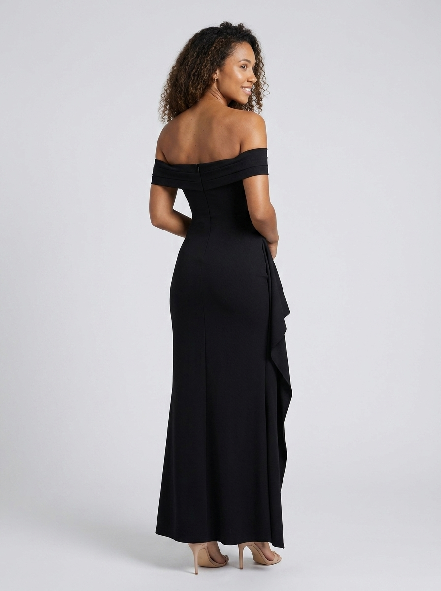 Isabella | Ruched Off Maxi Dress