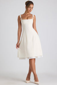 Renata Pleated A-Line Mini Dress