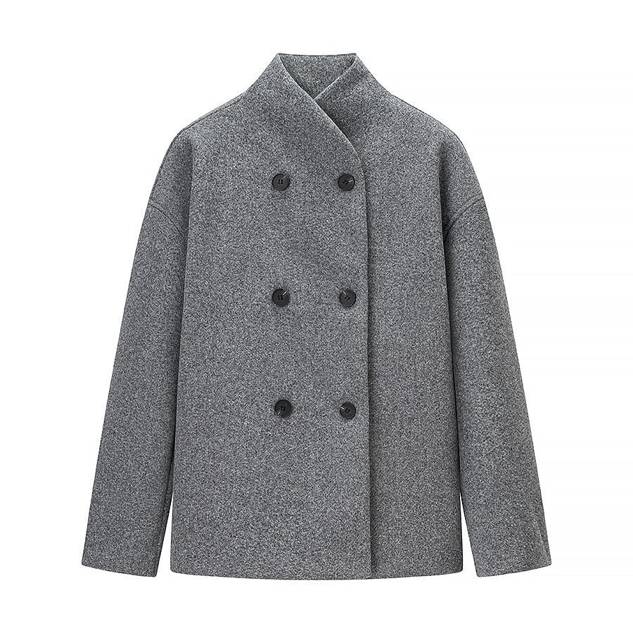 Isadora Elegant Wool Jacket in Grey