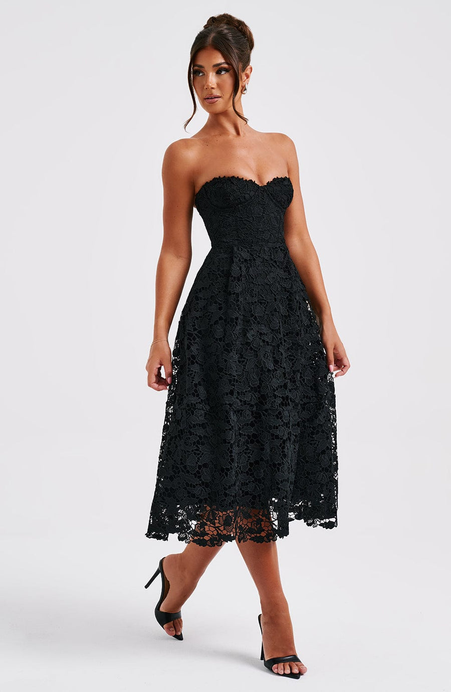 Stevie Midi Dress - Black