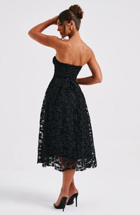 Stevie Midi Dress - Black