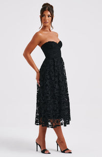 Stevie Midi Dress - Black