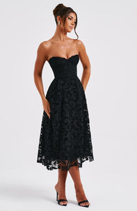 Stevie Midi Dress - Black
