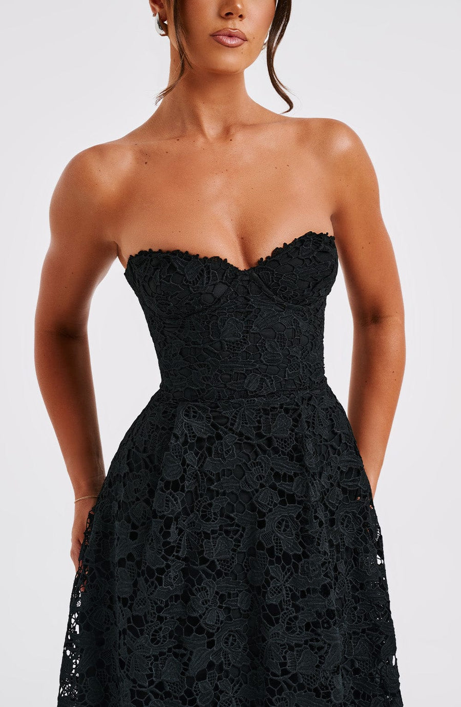 Stevie Midi Dress - Black