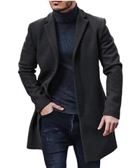 Isidor Elegant Trench Coat in Black