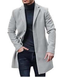 Isidor Elegant Trench Coat in Grey