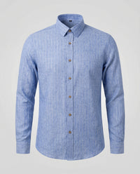 Isidor Linen Shirt in Blue