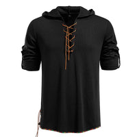 Isla Casual Hoodie with Hood in Black